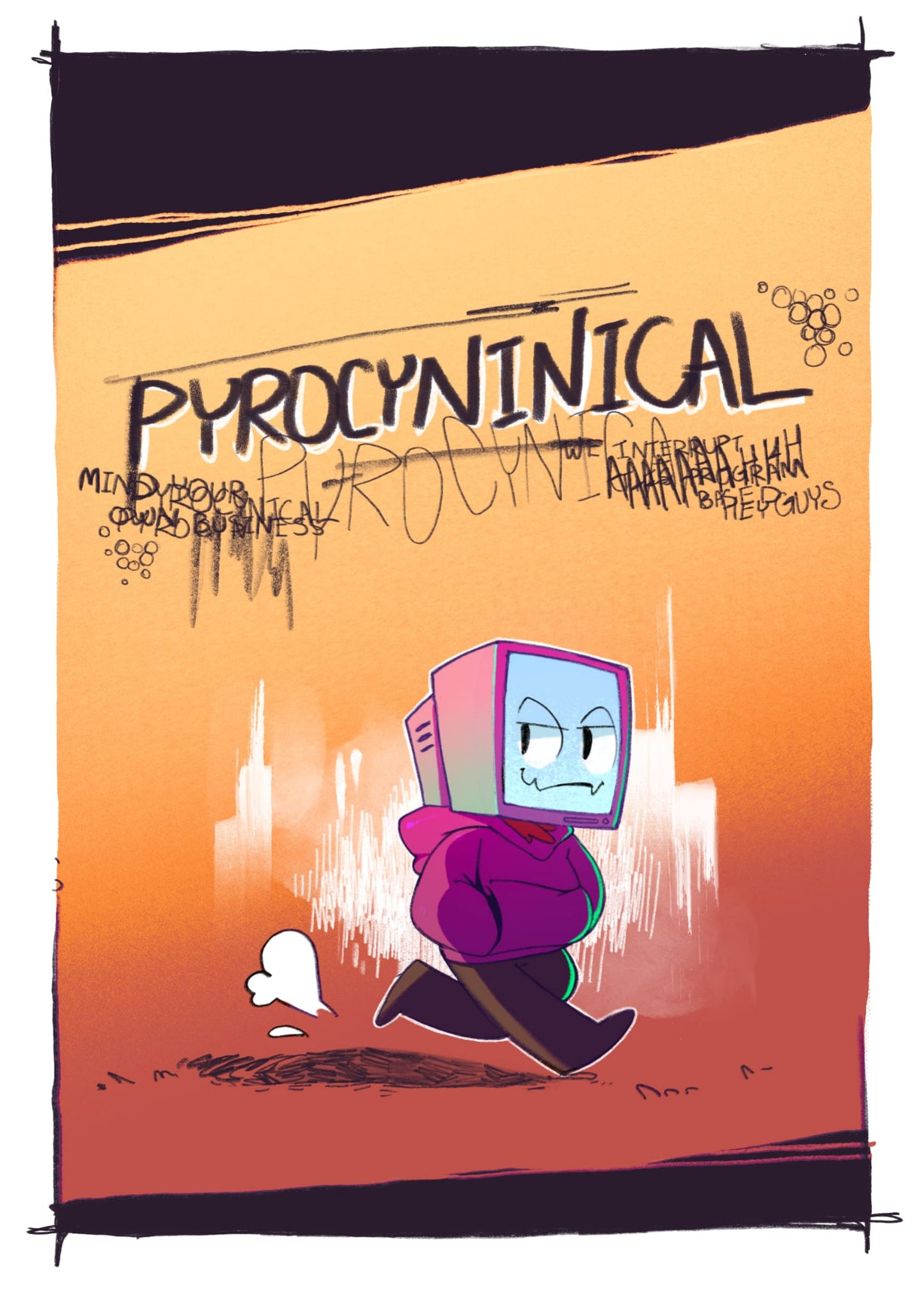 PYROCYNICAL PURPLE HOODIE POSTER - Pyrocynical Merchandise