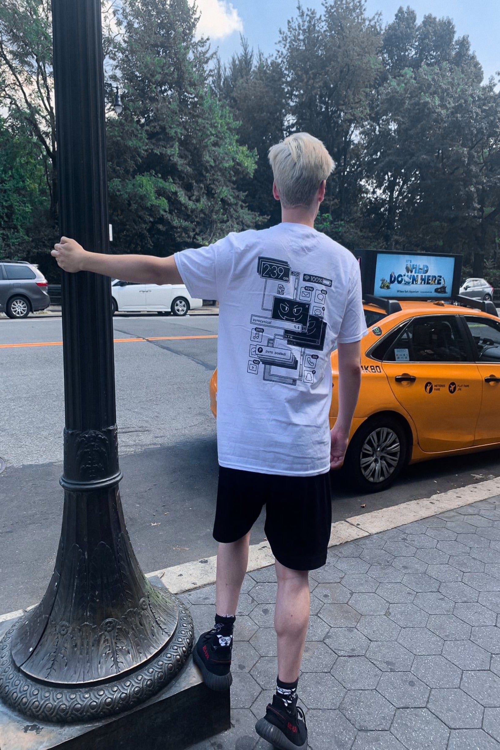 Notification White Tee - Pyrocynical Merchandise